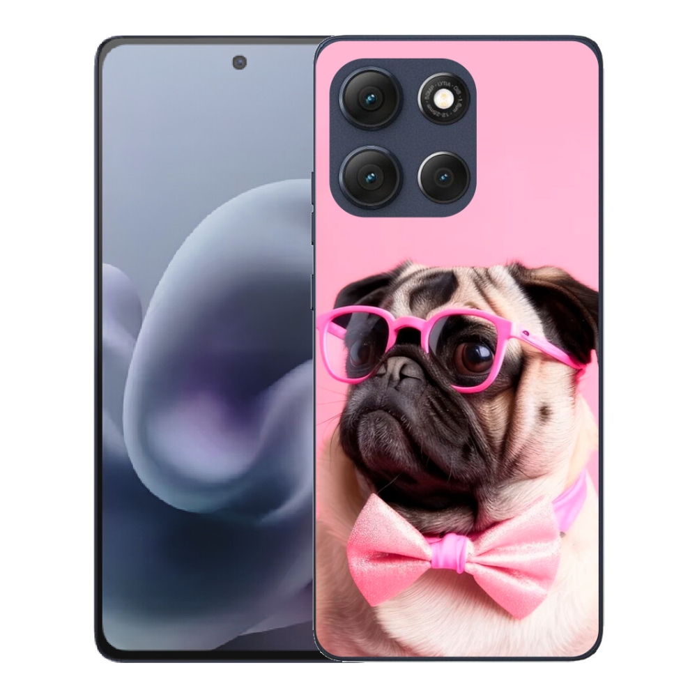 Gelový kryt mmCase na Motorola Moto G86 5G - stylový mops