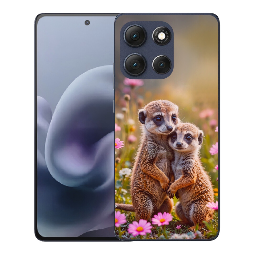 Gelový kryt mmCase na Motorola Moto G86 5G - surikatí duo