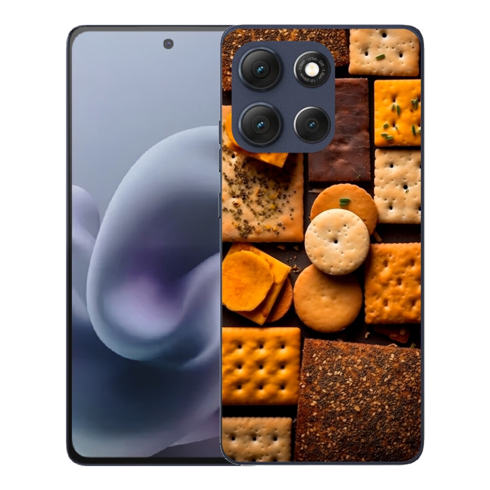 Gelový kryt mmCase na Motorola Moto G86 5G - sušenky