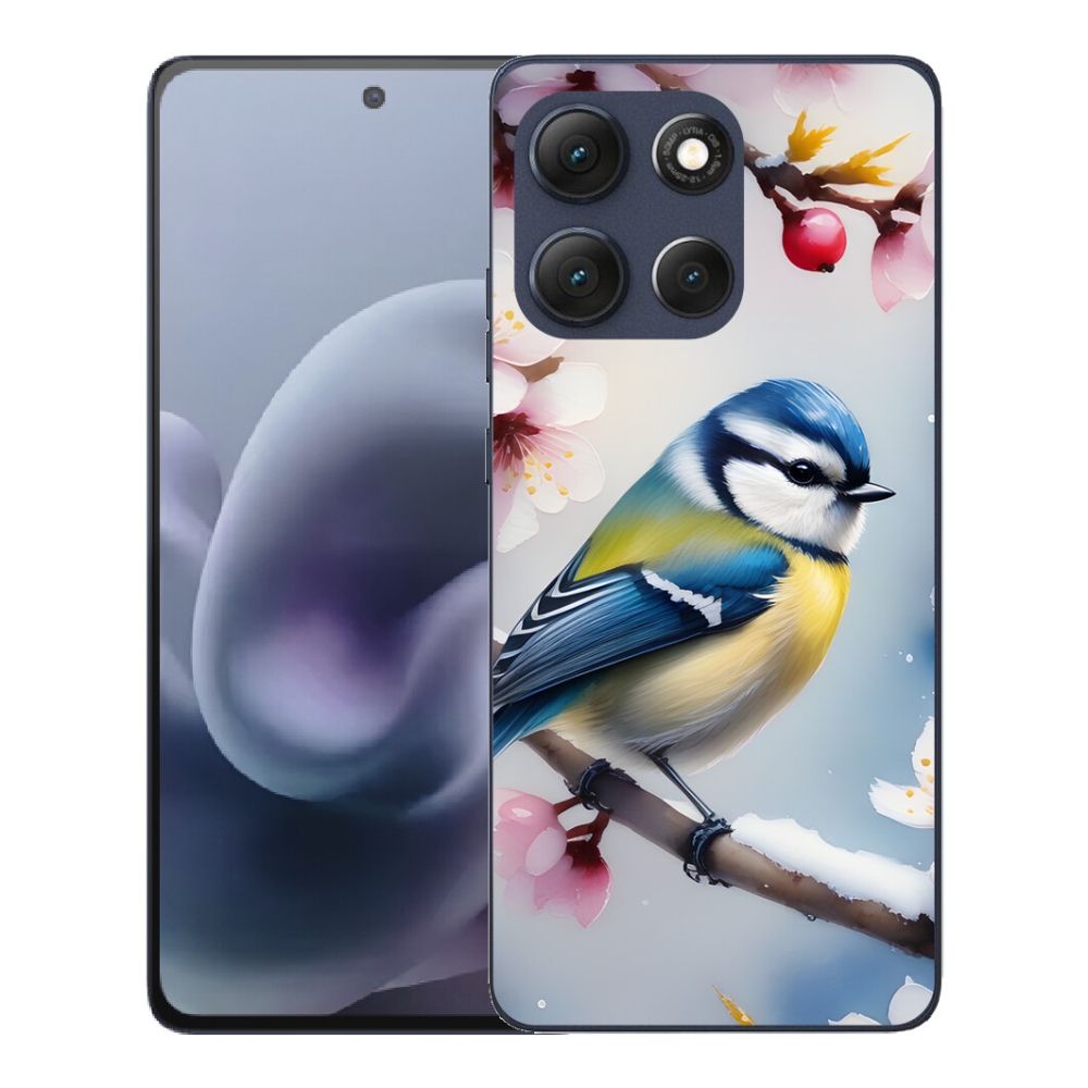 Gelový kryt mmCase na Motorola Moto G86 5G - sýkorka