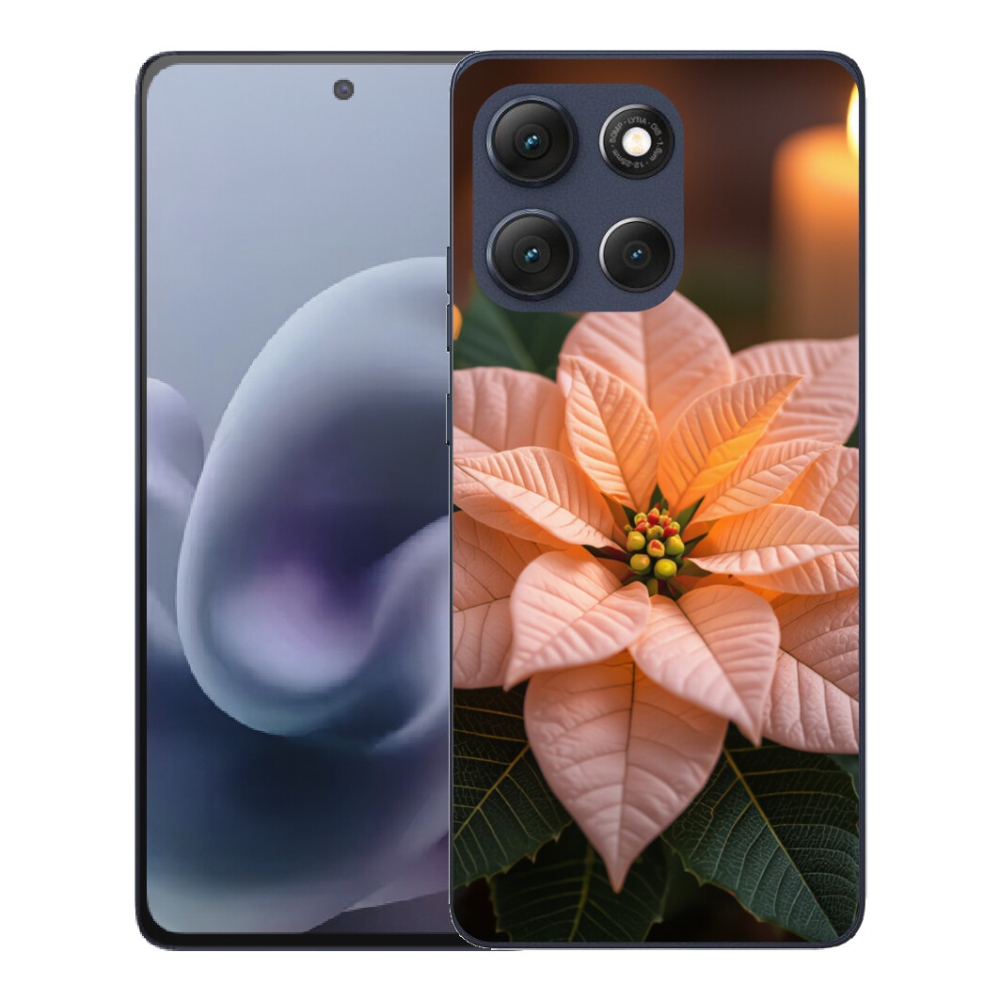 Gelový kryt mmCase na Motorola Moto G86 5G - vánoční hvězda