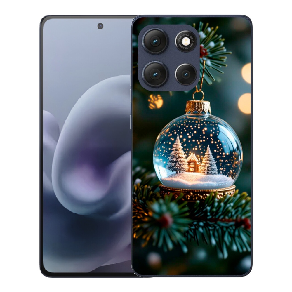 Gelový kryt mmCase na Motorola Moto G86 5G - vánoční koule 2