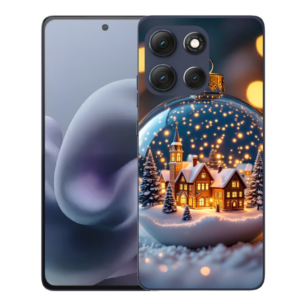 Gelový kryt mmCase na Motorola Moto G86 5G - vánoční koule 4