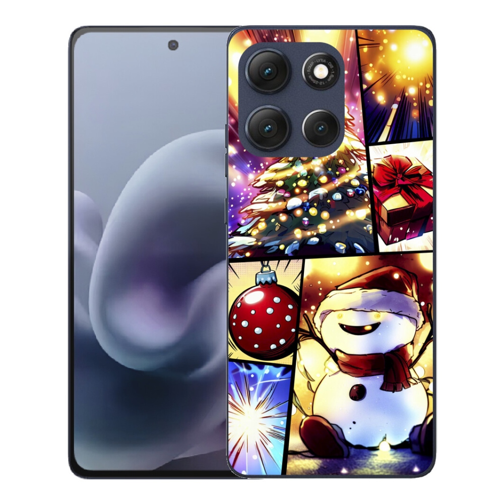 Gelový kryt mmCase na Motorola Moto G86 5G - vánoční motivy 1