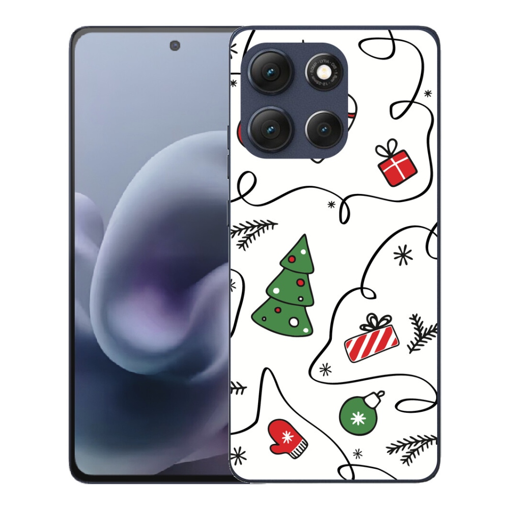Gelový kryt mmCase na Motorola Moto G86 5G - vánoční motivy
