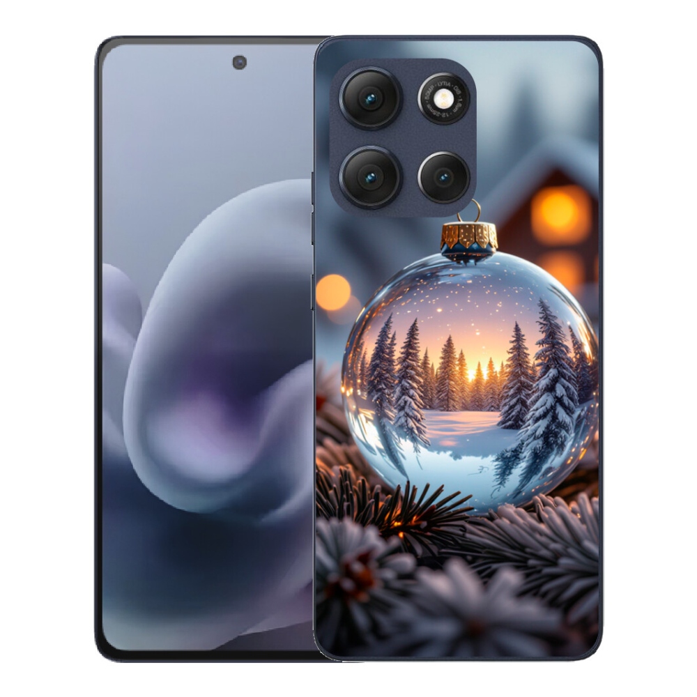 Gelový kryt mmCase na Motorola Moto G86 5G - vánoční ozdoba