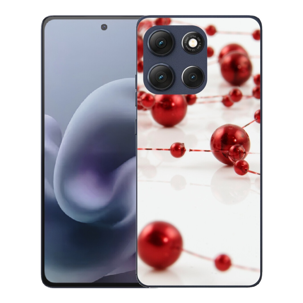 Gelový kryt mmCase na Motorola Moto G86 5G - vánoční řetěz