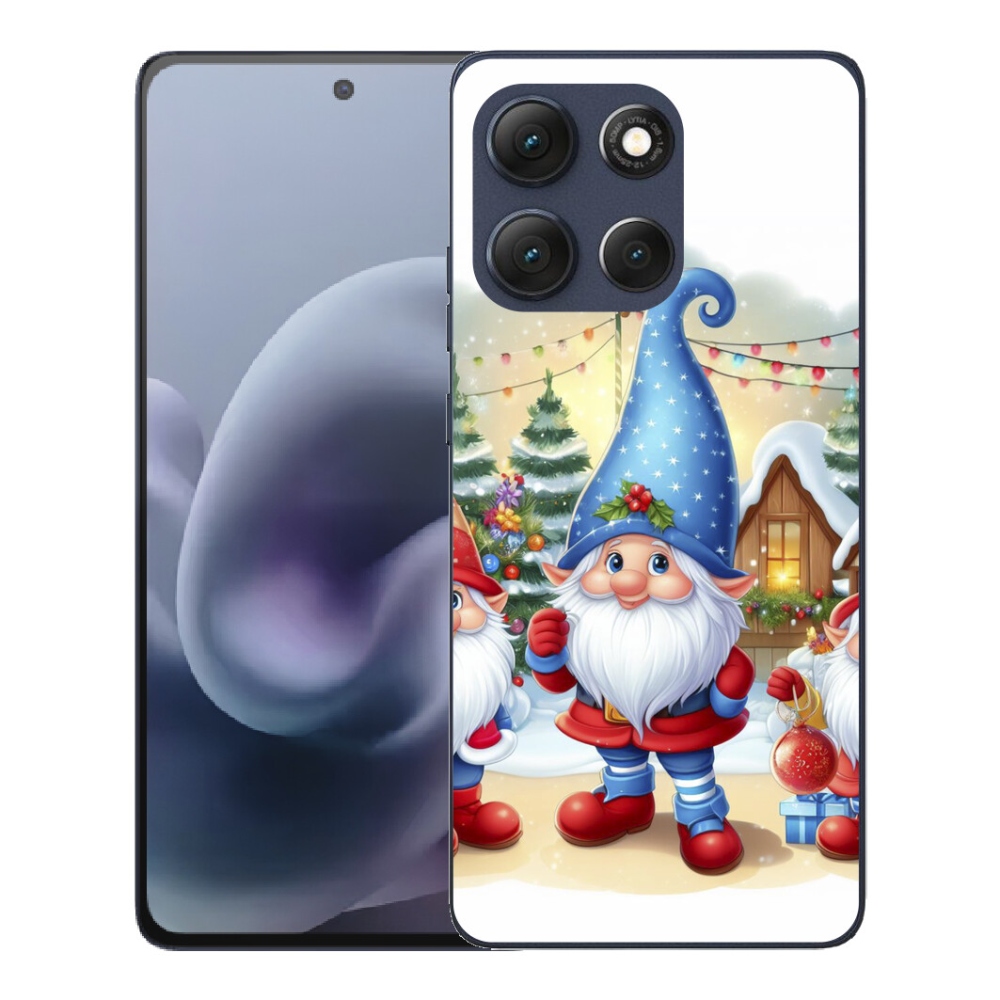 Gelový kryt mmCase na Motorola Moto G86 5G - vánoční skřítci
