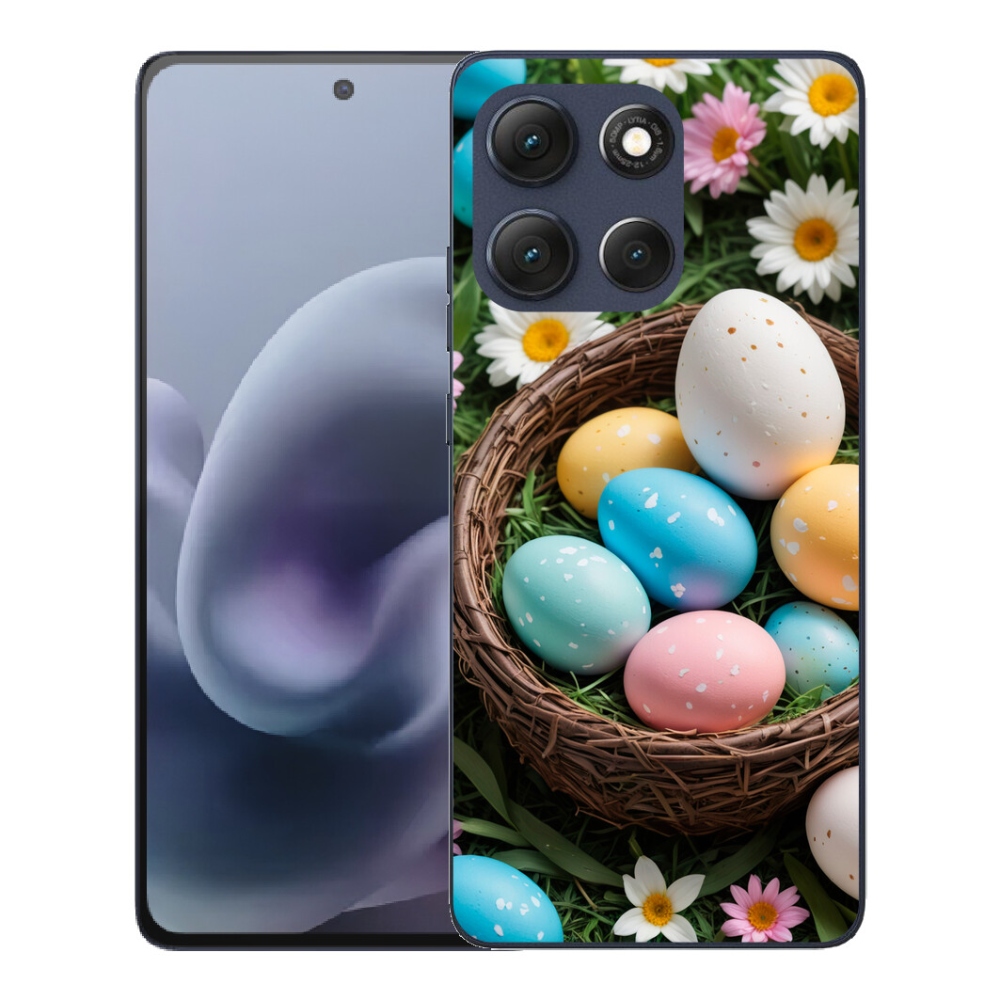 Gelový kryt mmCase na Motorola Moto G86 5G - velikonoční vajíčka 2
