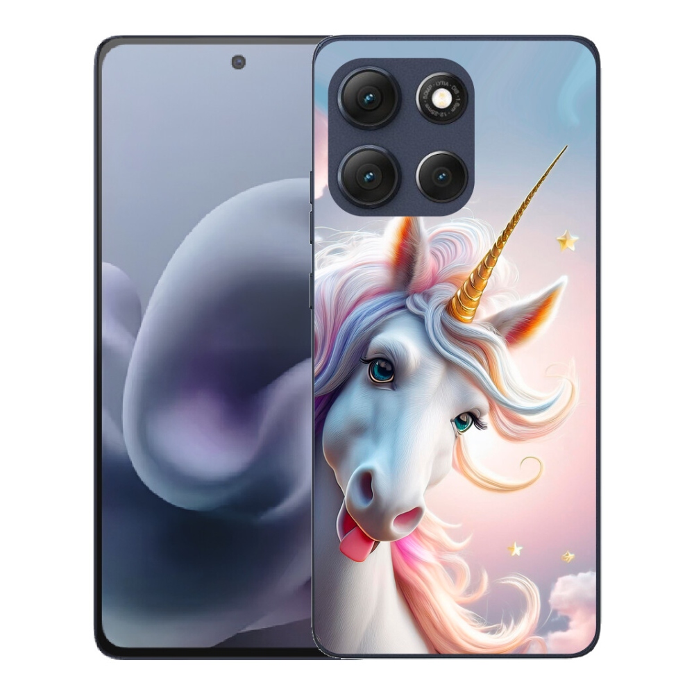 Gelový kryt mmCase na Motorola Moto G86 5G - veselý jednorožec