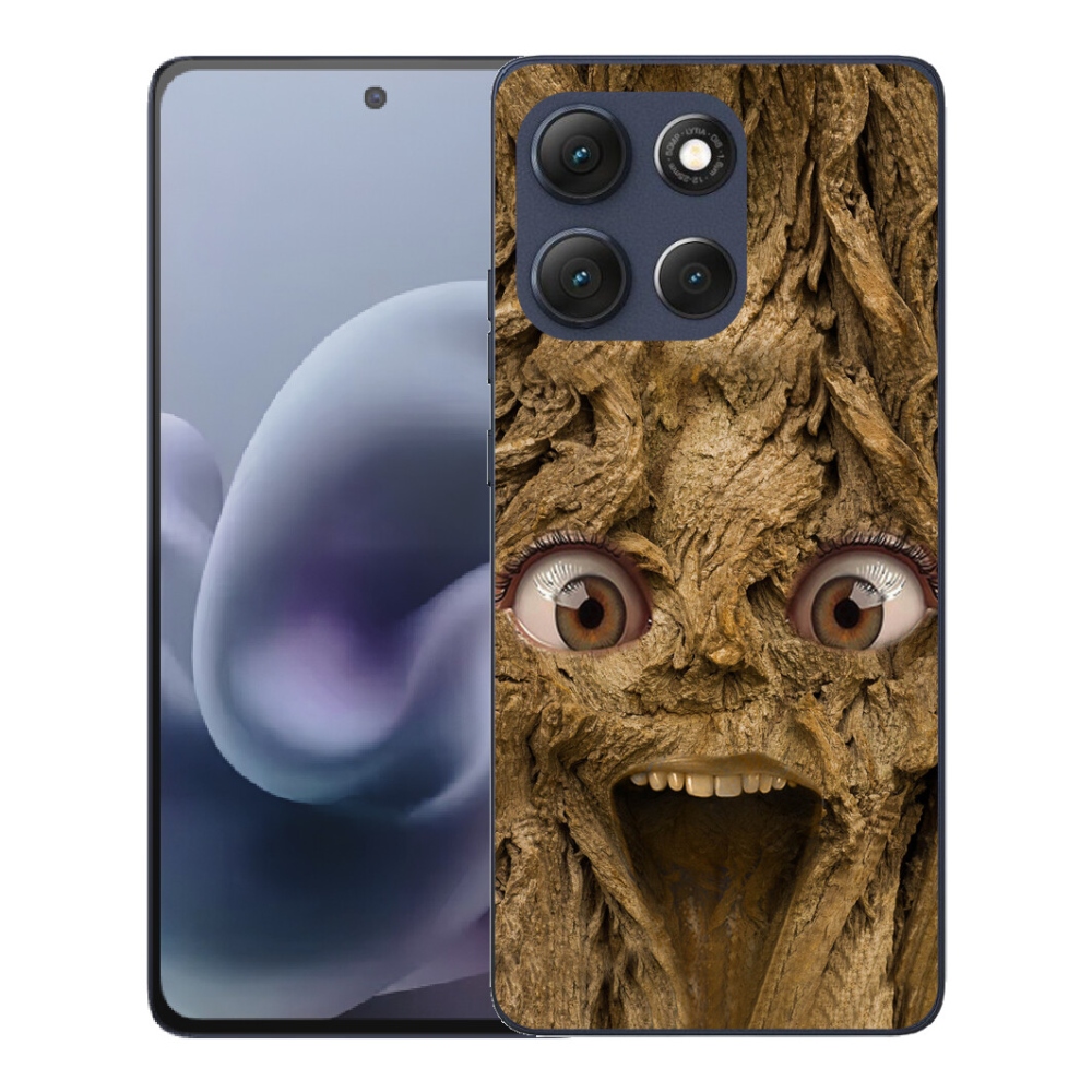 Gelový kryt mmCase na Motorola Moto G86 5G - veselý strom s očima