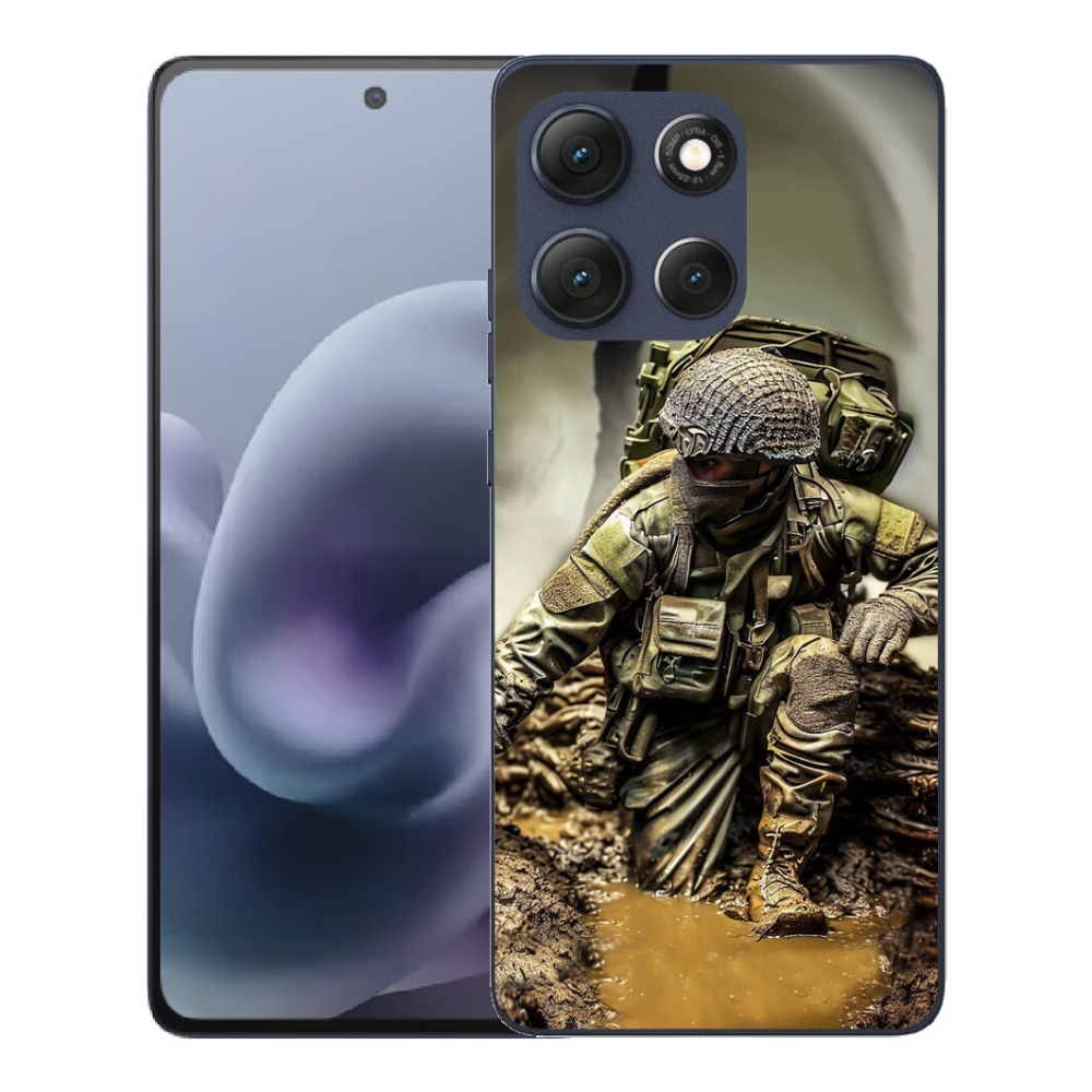 Gelový kryt mmCase na Motorola Moto G86 5G - voják
