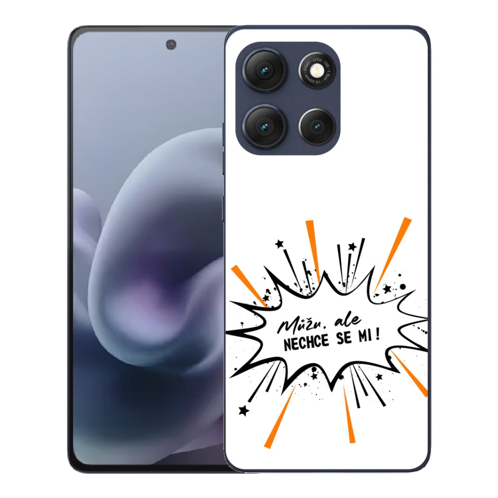 Gelový kryt mmCase na Motorola Moto G86 5G - vtipný text 11 bílé pozadí