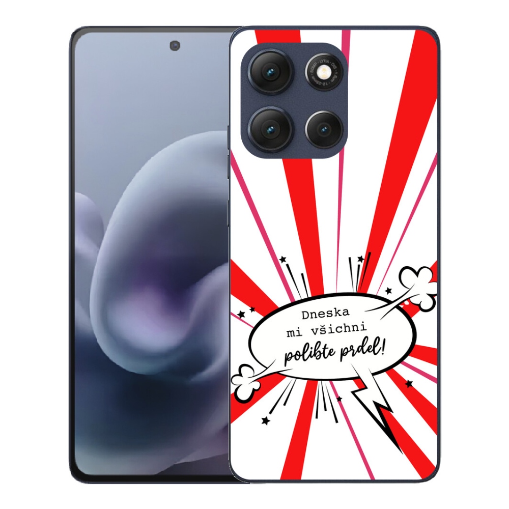 Gelový kryt mmCase na Motorola Moto G86 5G - vtipný text 15 bílé pozadí