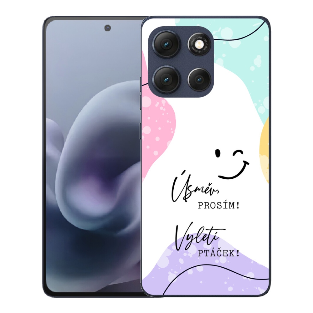 Gelový kryt mmCase na Motorola Moto G86 5G - vtipný text 4 bílé pozadí