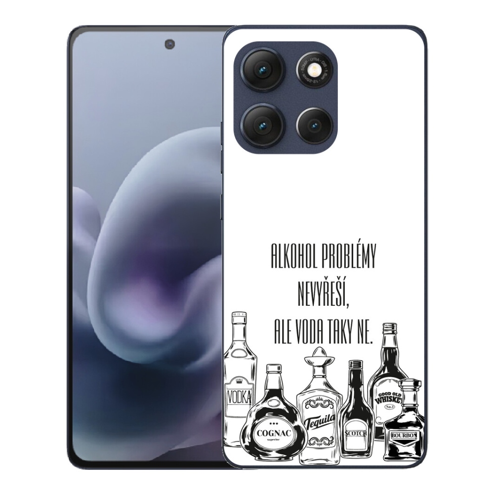 Gelový kryt mmCase na Motorola Moto G86 5G - vtipný text bílé pozadí