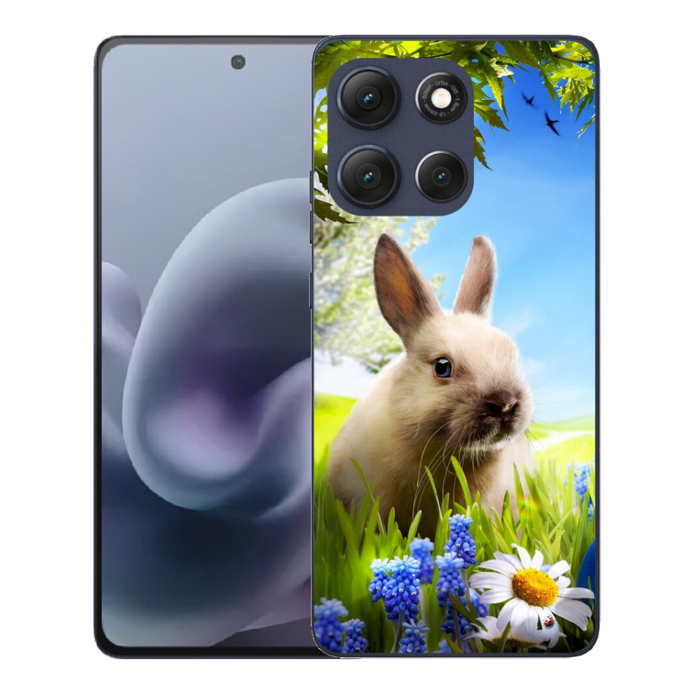 Gelový kryt mmCase na Motorola Moto G86 5G - zajíček
