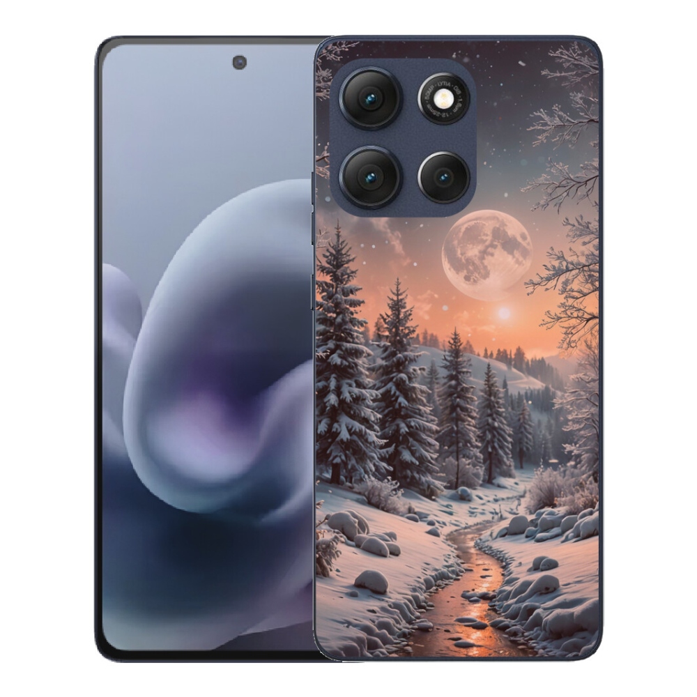 Gelový kryt mmCase na Motorola Moto G86 5G - zimní krajina 2