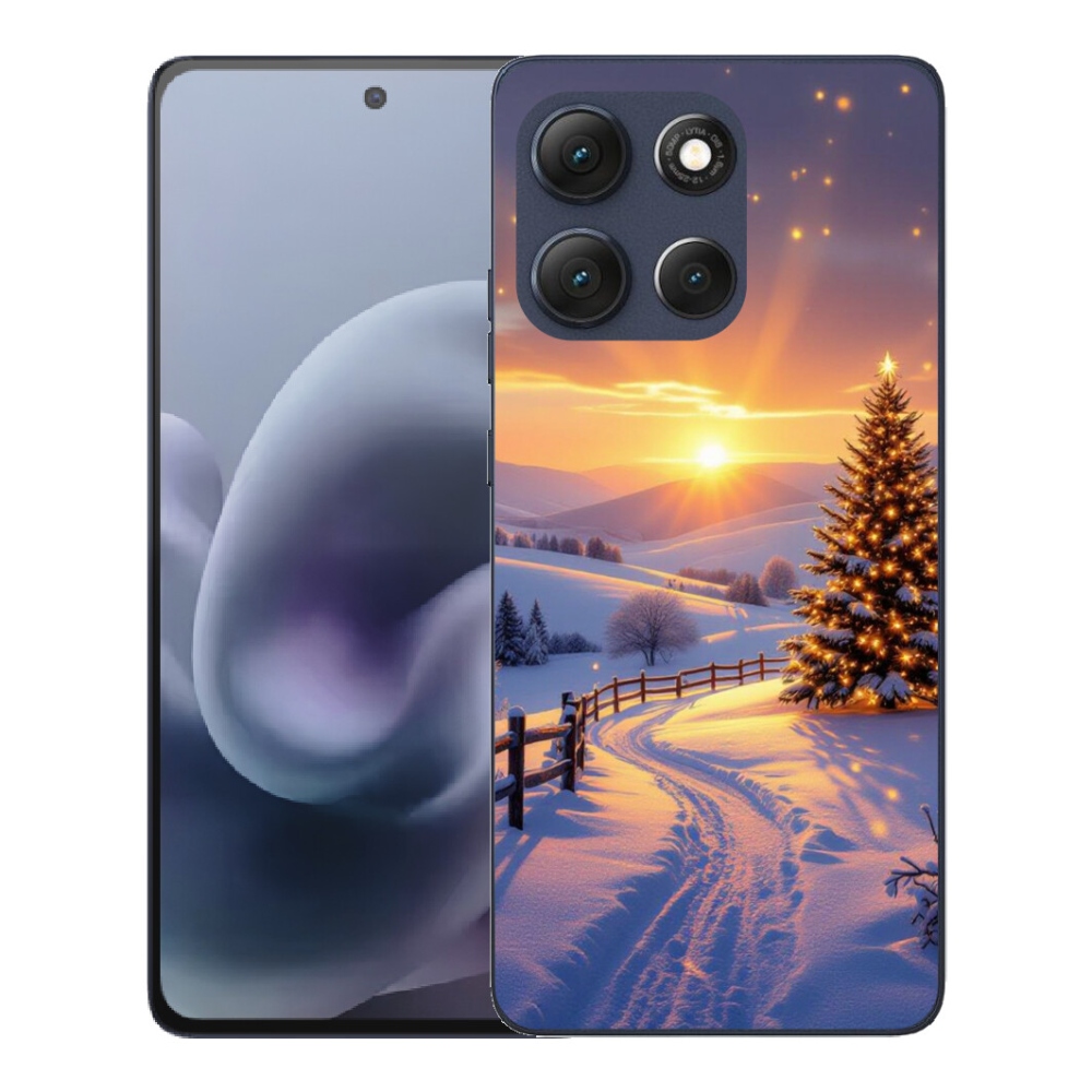 Gelový kryt mmCase na Motorola Moto G86 5G - zimní krajina