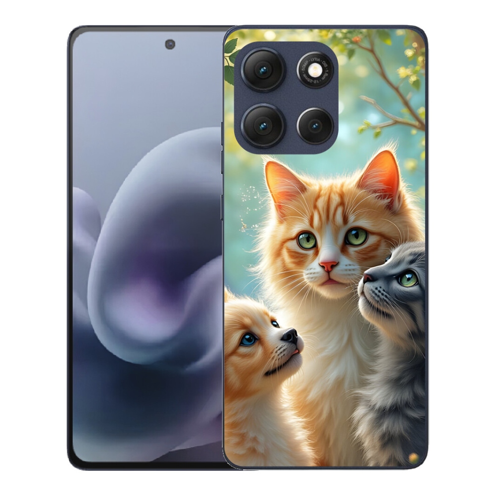 Gelový kryt mmCase na Motorola Moto G86 5G - zvířecí přátelství 2