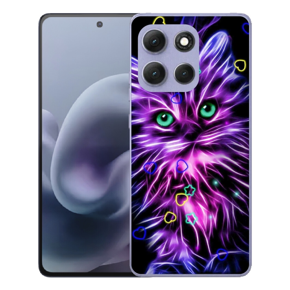 Gelový kryt mmCase na Motorola Moto G86 Power 5G - abstraktní kočka
