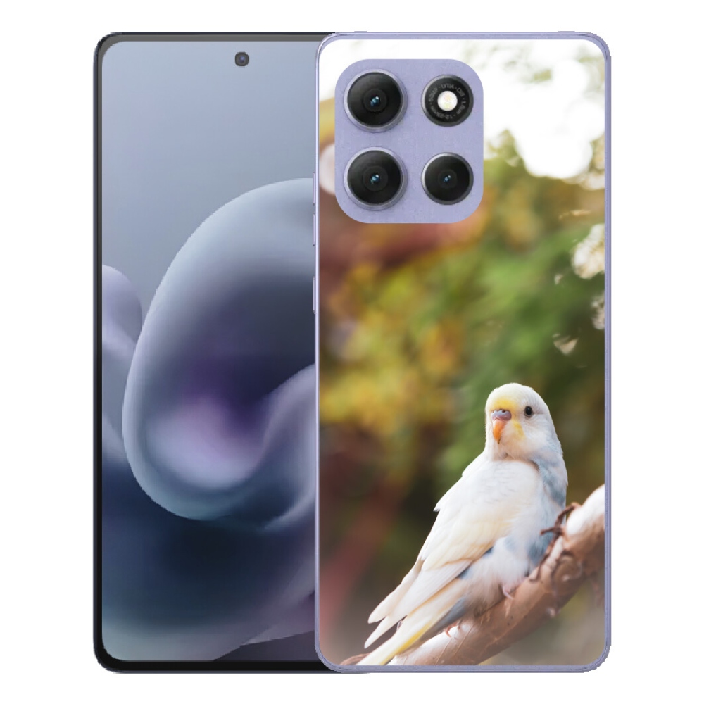 Gelový kryt mmCase na Motorola Moto G86 Power 5G - andulka bílá