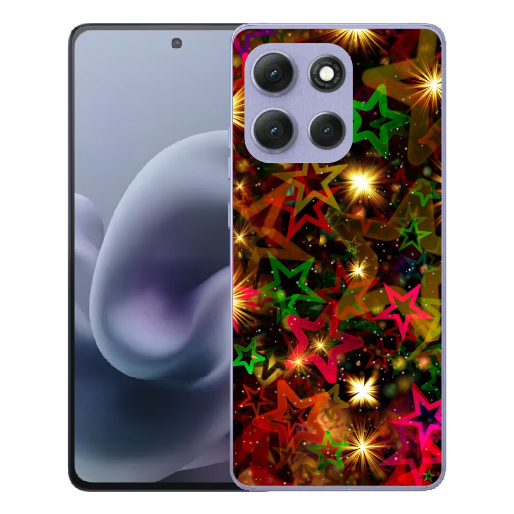 Gelový kryt mmCase na Motorola Moto G86 Power 5G - barevné hvězdičky