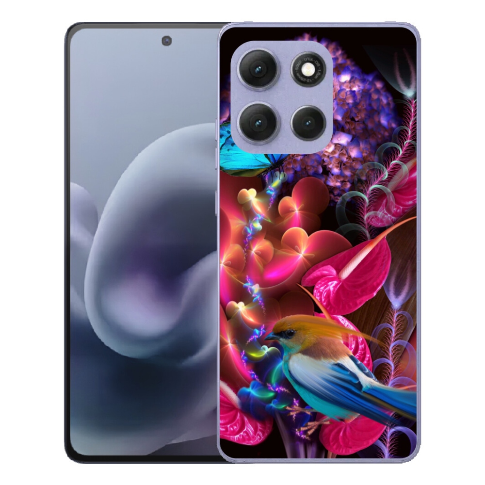 Gelový kryt mmCase na Motorola Moto G86 Power 5G - barevné květiny