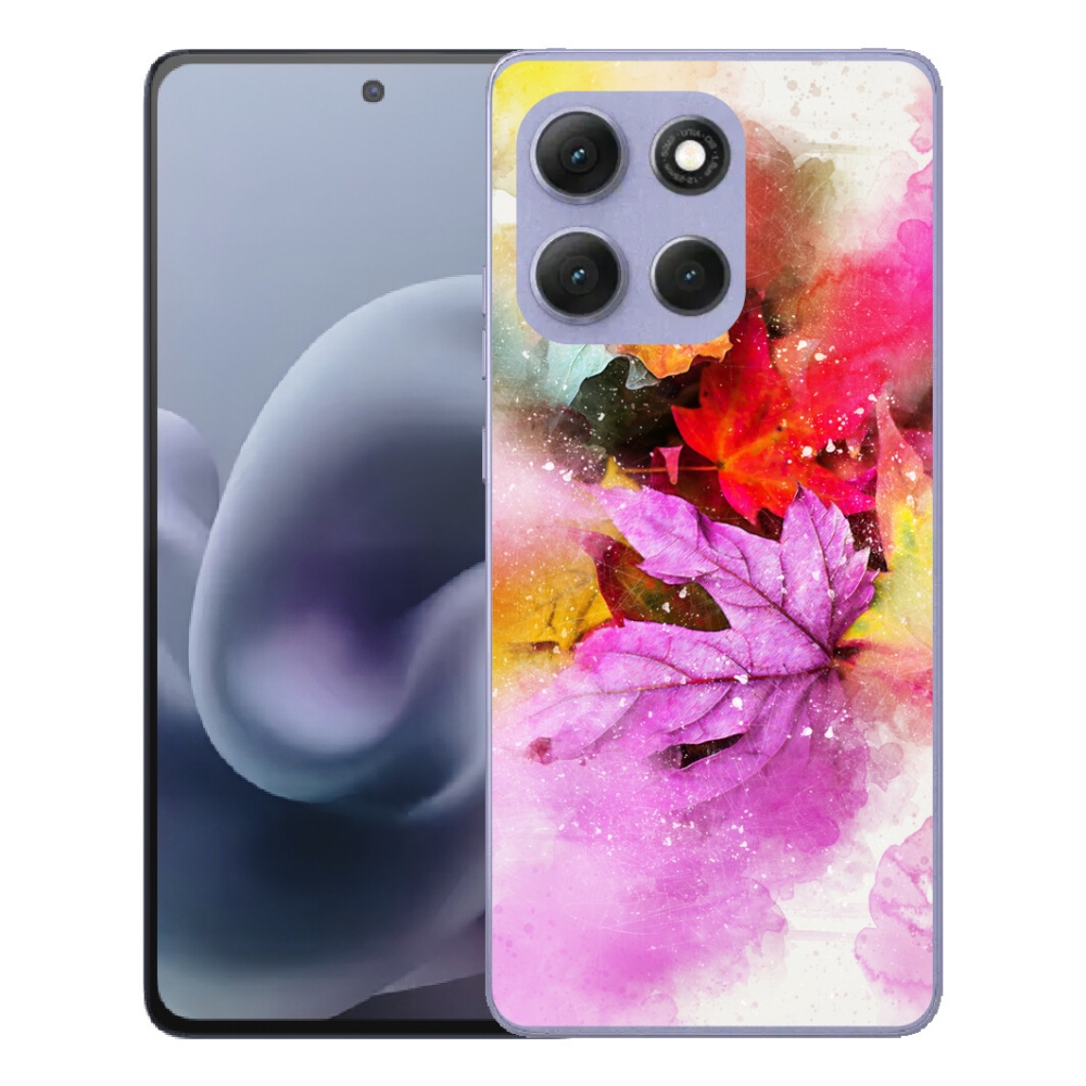 Gelový kryt mmCase na Motorola Moto G86 Power 5G - barevné listy