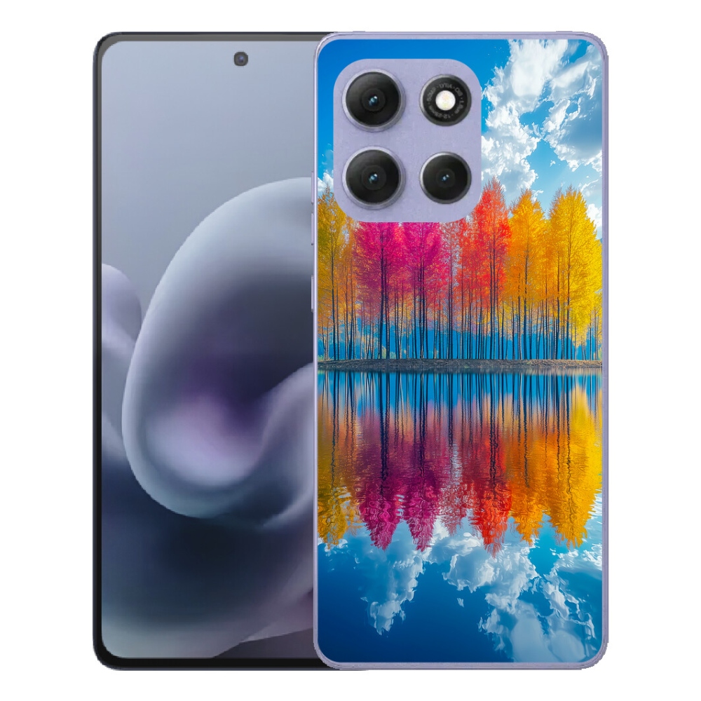 Gelový kryt mmCase na Motorola Moto G86 Power 5G - barevné stromy