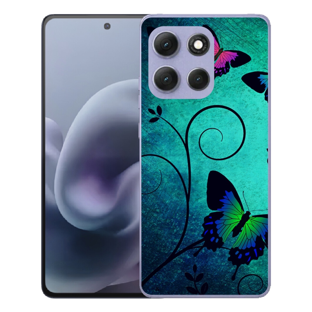Gelový kryt mmCase na Motorola Moto G86 Power 5G - barevní motýli