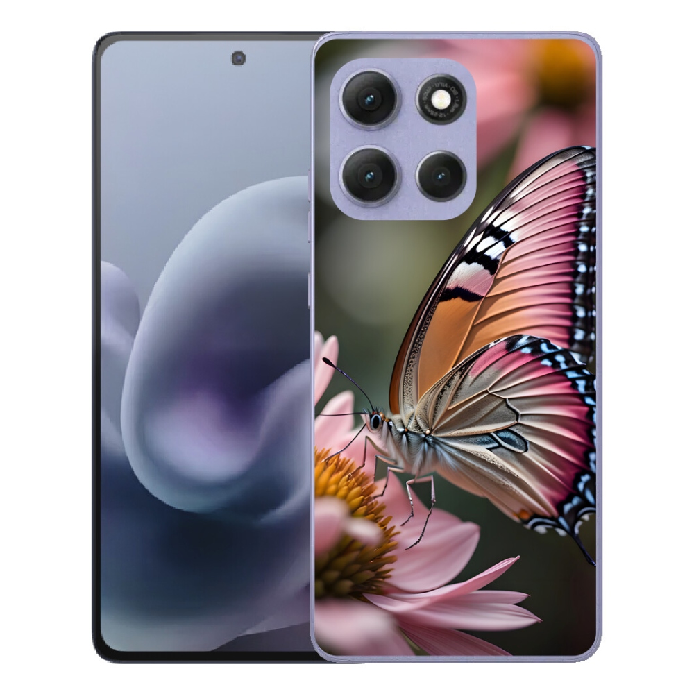 Gelový kryt mmCase na Motorola Moto G86 Power 5G - barevný motýl