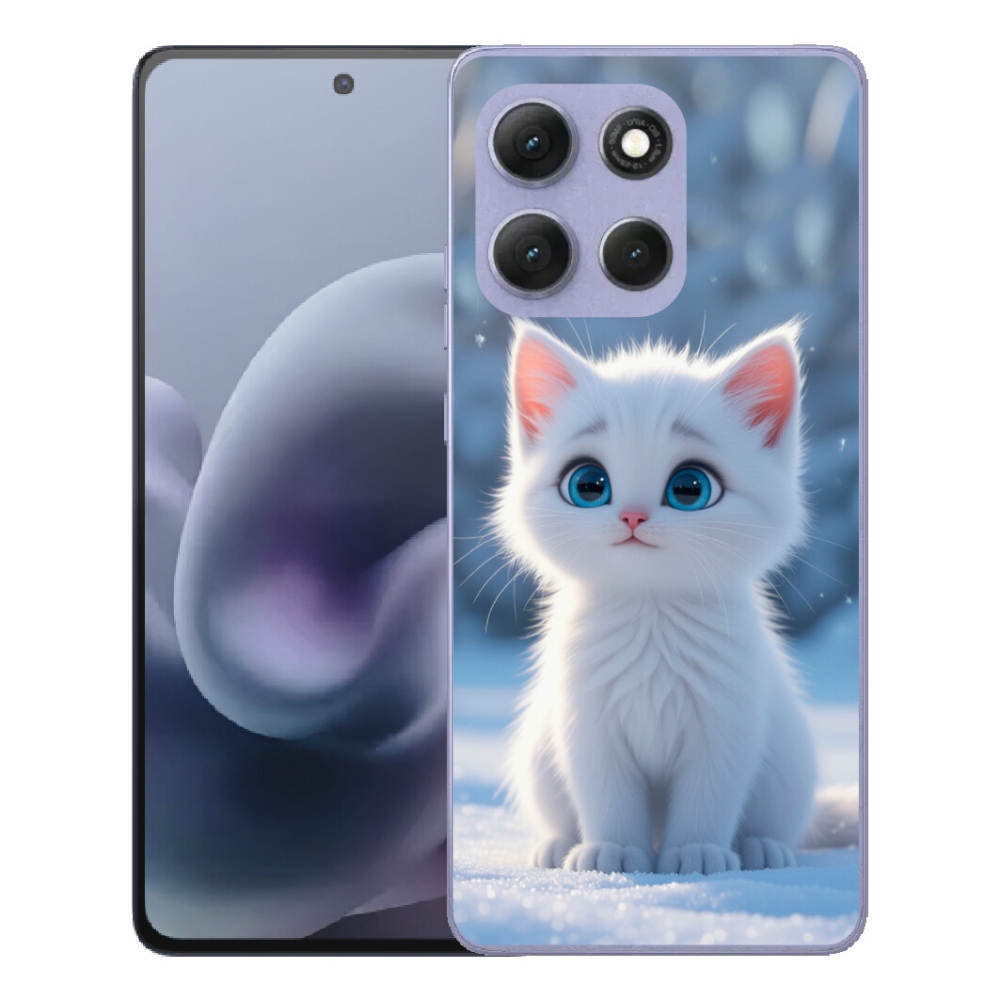 Gelový kryt mmCase na Motorola Moto G86 Power 5G - bílé kotě 3