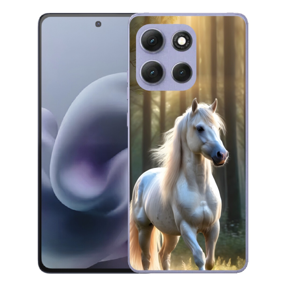 Gelový kryt mmCase na Motorola Moto G86 Power 5G - bílý kůň 3