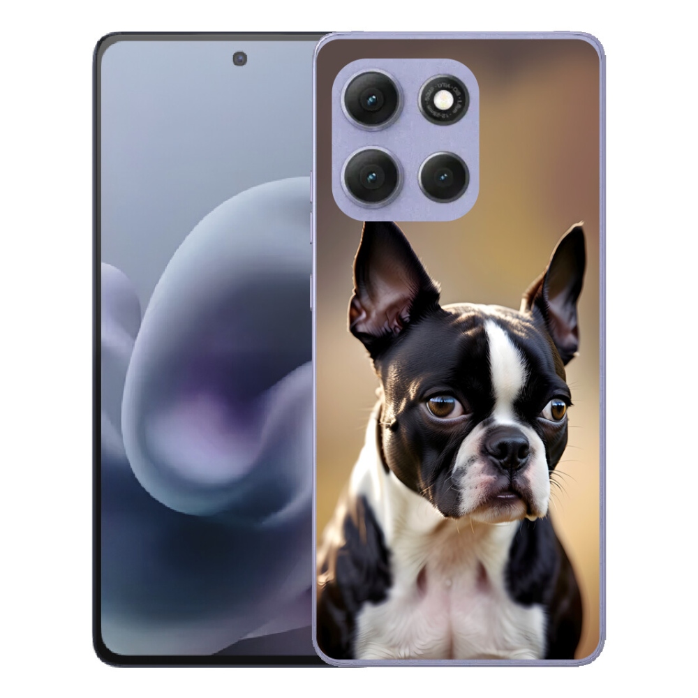 Gelový kryt mmCase na Motorola Moto G86 Power 5G - bostonský teriér