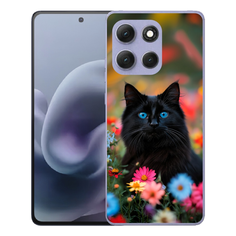 Gelový kryt mmCase na Motorola Moto G86 Power 5G - černé kotě 4