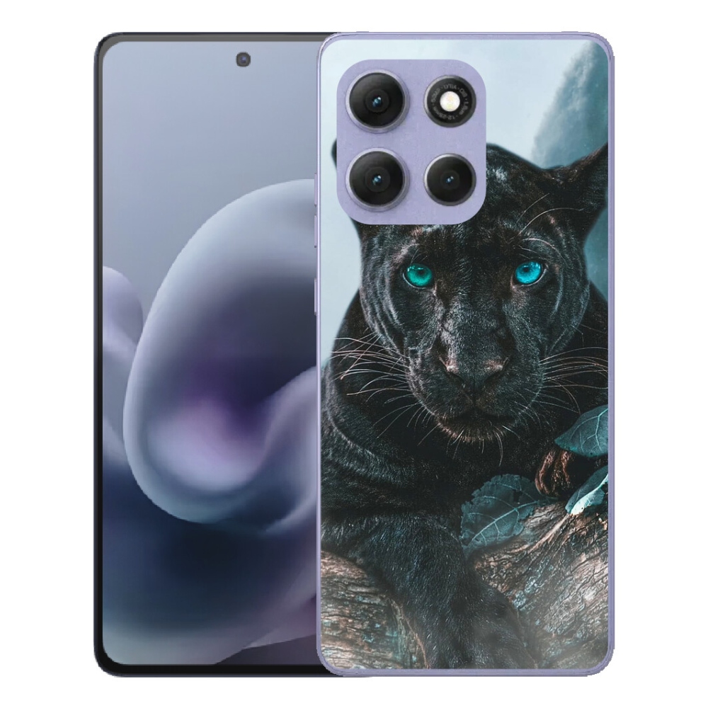 Gelový kryt mmCase na Motorola Moto G86 Power 5G - černý panter