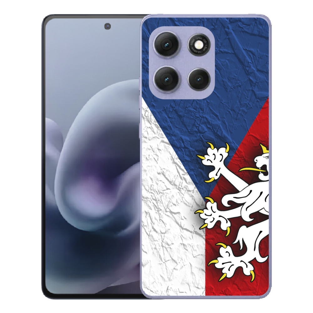 Gelový kryt mmCase na Motorola Moto G86 Power 5G - česká vlajka 1