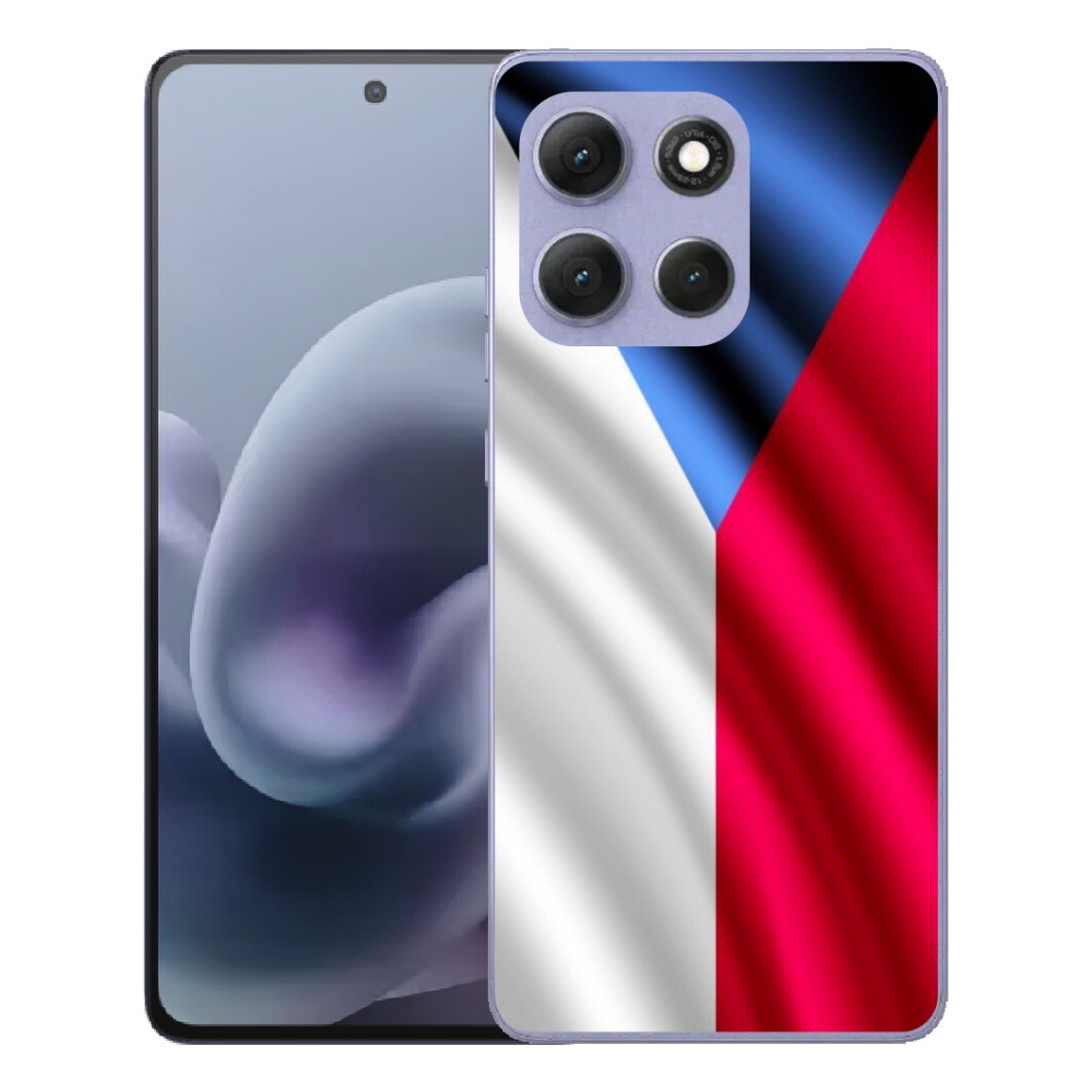 Gelový kryt mmCase na Motorola Moto G86 Power 5G - česká vlajka