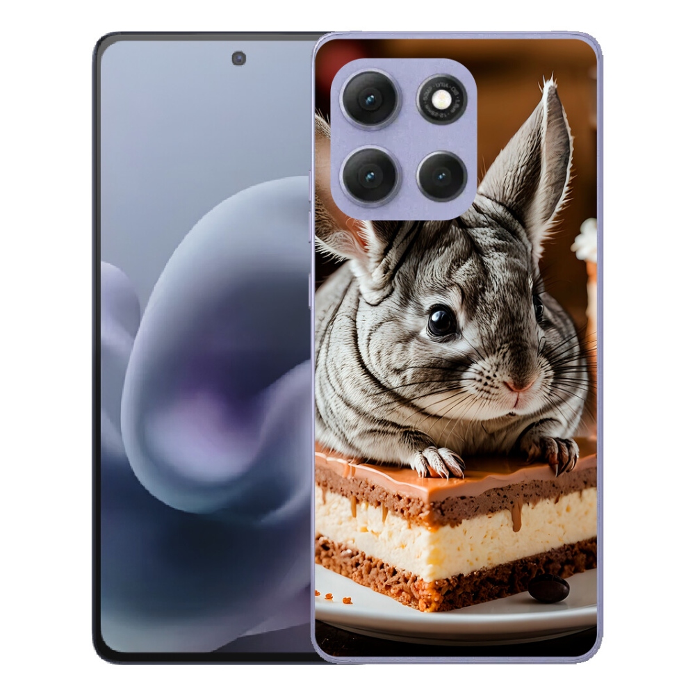 Gelový kryt mmCase na Motorola Moto G86 Power 5G - činčila