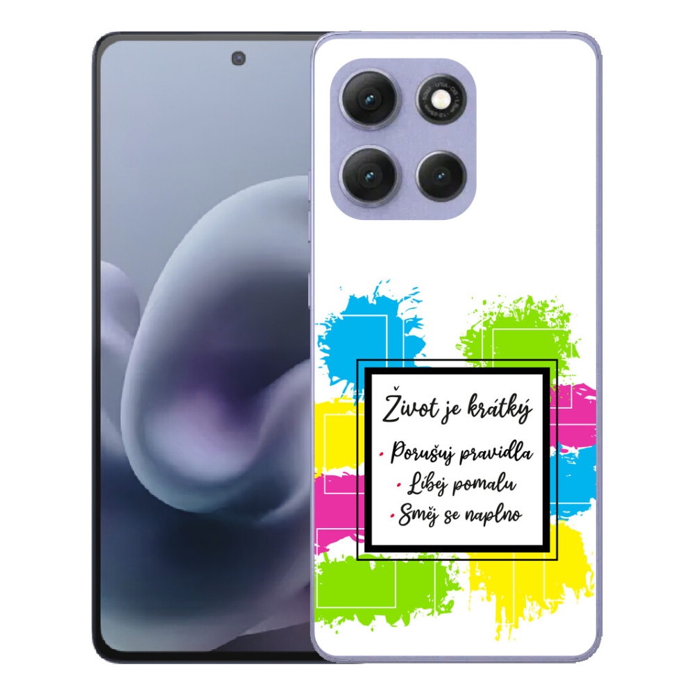 Gelový kryt mmCase na Motorola Moto G86 Power 5G - citát 5 bílé pozadí