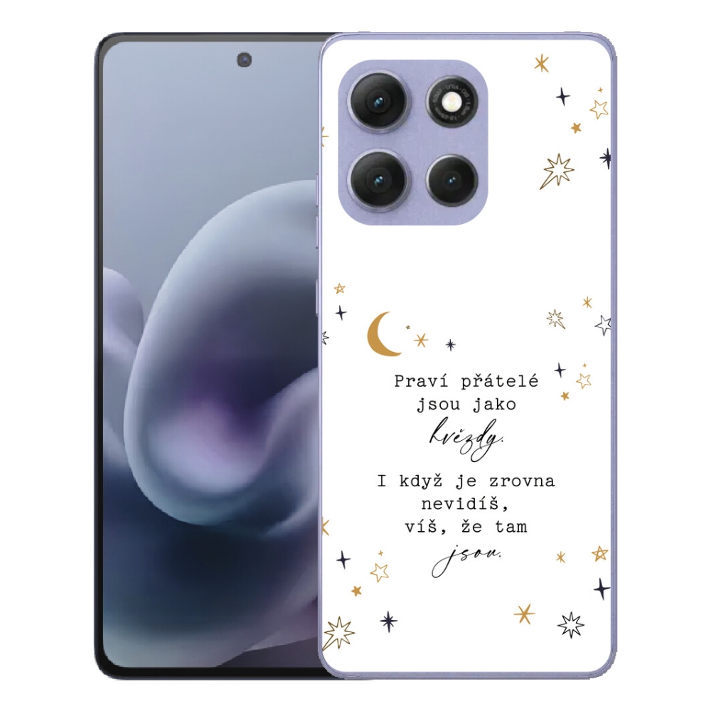 Gelový kryt mmCase na Motorola Moto G86 Power 5G - citát 6 bílé pozadí