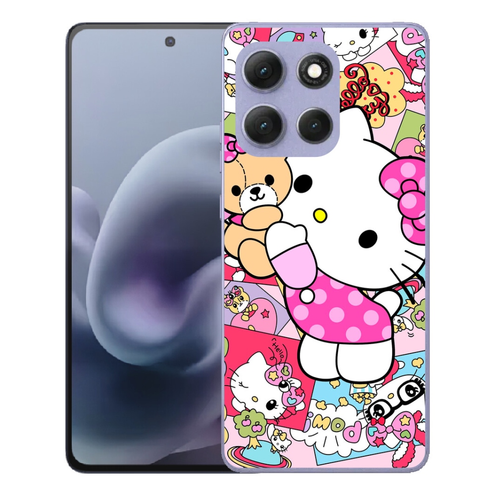 Gelový kryt mmCase na Motorola Moto G86 Power 5G - cute kitty