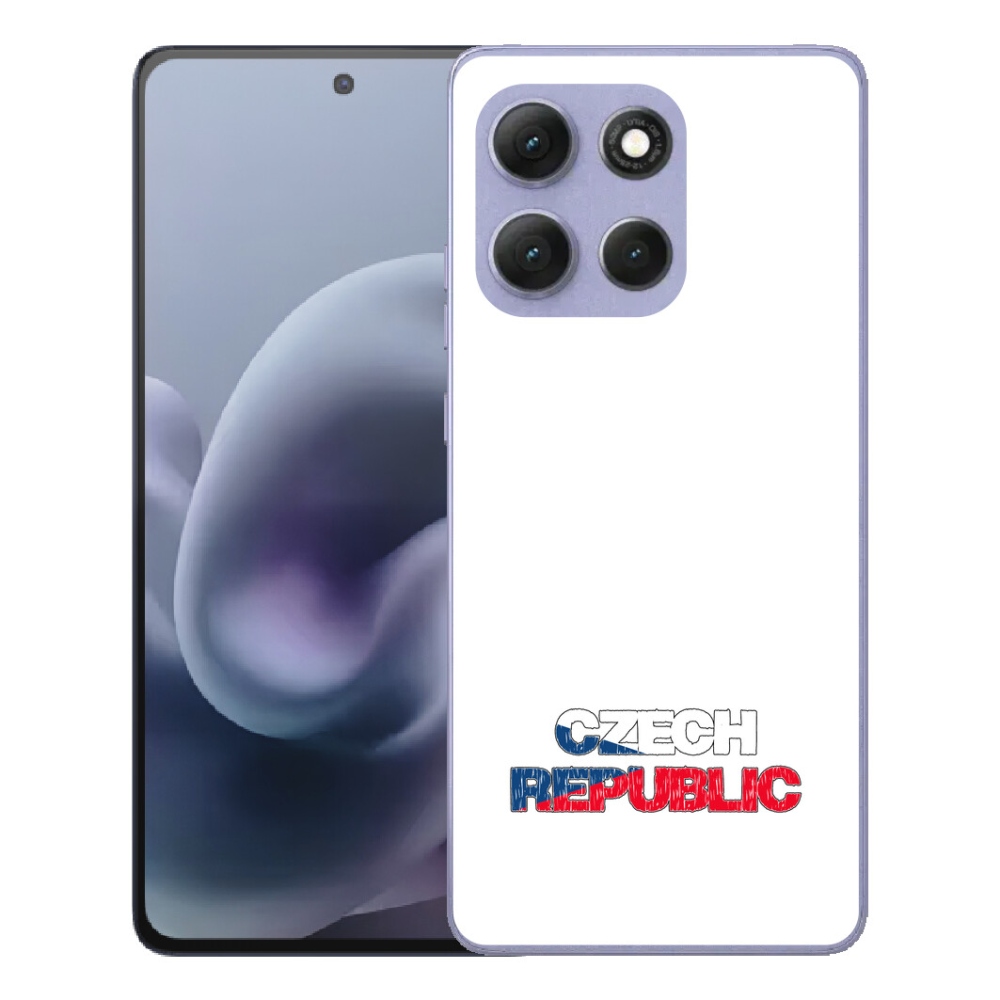 Gelový kryt mmCase na Motorola Moto G86 Power 5G - Czech Republic bílé pozadí