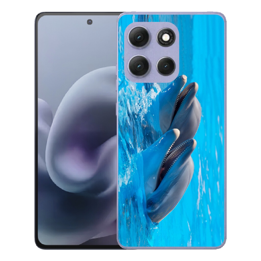 Gelový kryt mmCase na Motorola Moto G86 Power 5G - delfíni
