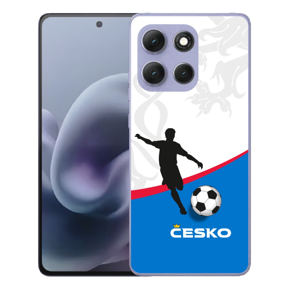 Gelový kryt mmCase na Motorola Moto G86 Power 5G - fotbal Česko 1