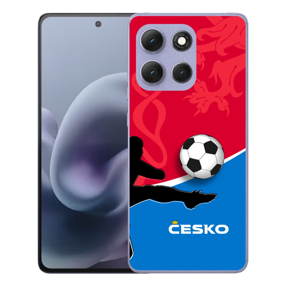 Gelový kryt mmCase na Motorola Moto G86 Power 5G - fotbal Česko 2