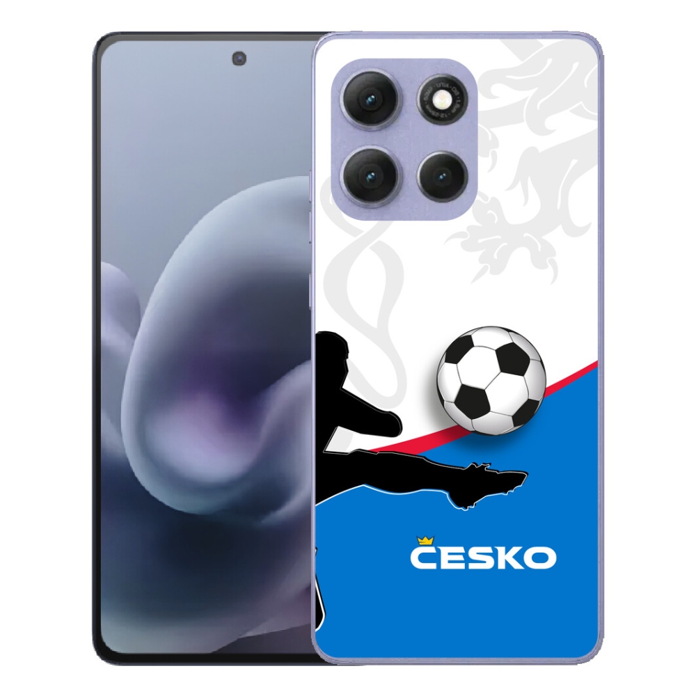 Gelový kryt mmCase na Motorola Moto G86 Power 5G - fotbal Česko 3