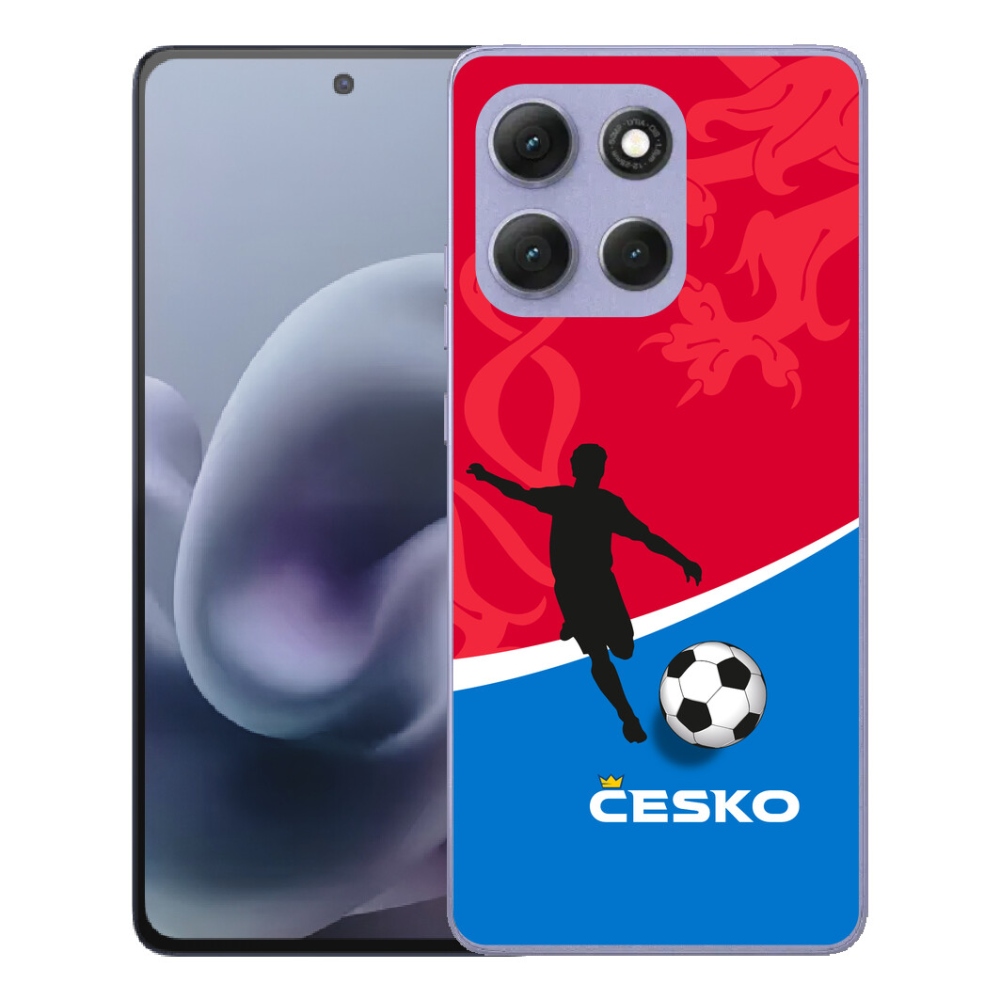 Gelový kryt mmCase na Motorola Moto G86 Power 5G - fotbal Česko