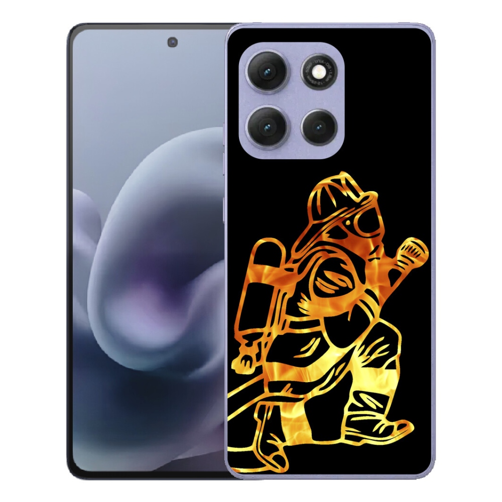 Gelový kryt mmCase na Motorola Moto G86 Power 5G - hasič 1